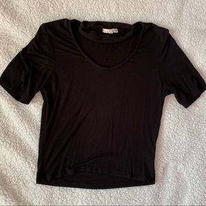 Black L.A. Hearts Crop Top